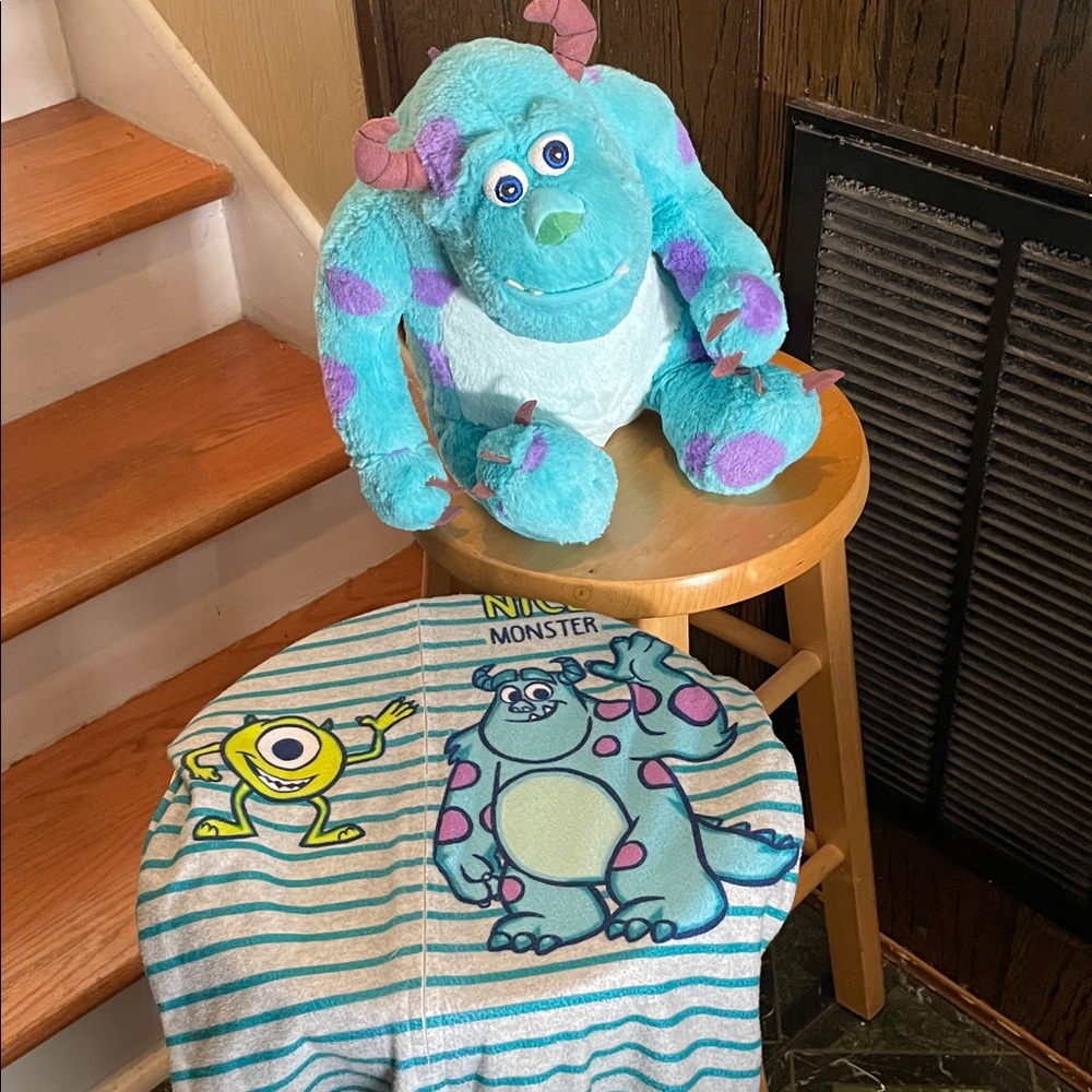 Blue and Purple Monster Plush Toy